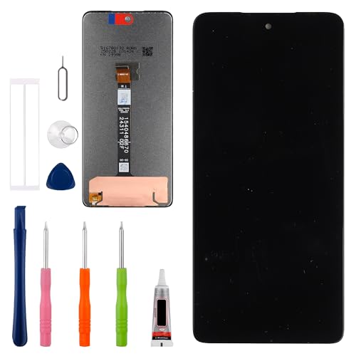 Vvsialeek LCD-Touchscreen-Digitizer für Moto G75 [6,2 Zoll] mit technischem Reparaturwerkzeug-Set, Fingerabdruck-Funktion von Vvsialeek