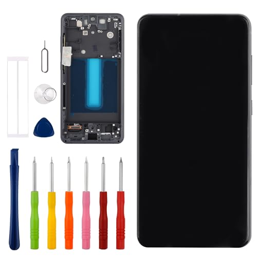 Vvsialeek LCD-Touchscreen-Digitizer für Samsung Galaxy S21 FE [6,2 Zoll] mit technischem Reparaturwerkzeug-Set - Fingerabdruck-Funktion von Vvsialeek
