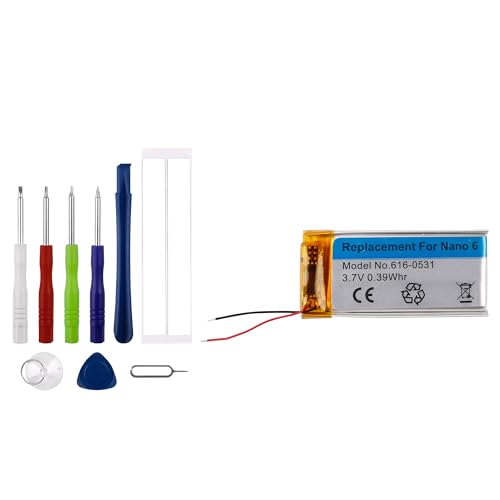 Vvsialeek Neu 616-0531 616-0532 Ersatz Akku Kompatibel Für iP-od NA-no 6 Gen. A1366 MP3 / MP4 Music Player mit kostenlosem Toolkit Vvsialeek Neu 616-0531 616-0532 Ersatz Akku Kompatibel Für iP-od NA-no 6 Gen. A1366 MP3 / MP4 Music Player mit kostenlosem Toolkit von Vvsialeek