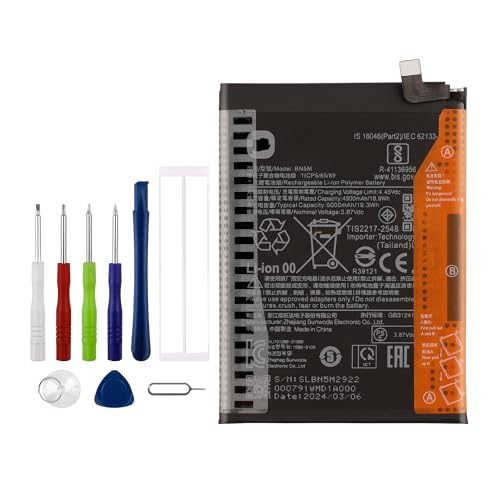 Vvsialeek Neu BN5M Ersatz Akku Kompatibel Für Red-mi Note 12 4G 23021RAAEG, 23021RAA2Y mit kostenlosem Toolkit von Vvsialeek