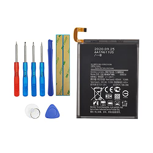 Vvsialeek Neu EB-BG977ABU Handy Akku Kompatibel Für Samsung Galaxy S10 5G G977B SM-G977B SM-G977N SM-G977U with Toolkit 4000mAh von Vvsialeek