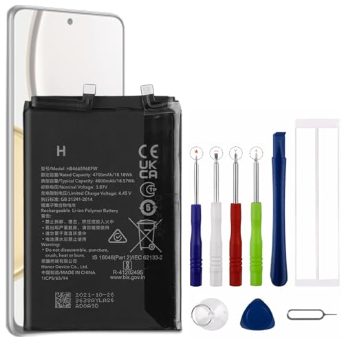 Vvsialeek Neu HB466596EFW Ersatz Akku Kompatibel Für Huawei Honor Magic 4 Lite 5G kostenlosem Toolkit. Vvsialeek Neu HB466596EFW Ersatz Akku Kompatibel Für Huawei Honor Magic 4 Lite 5G kostenlosem Toolkit. von Vvsialeek