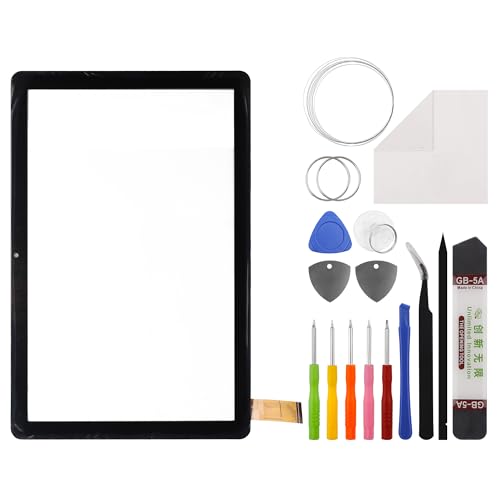 Vvsialeek Vorderseite Bildschirm Glas äußere Platte Linse Ersatz mit Blackview Tab 70 WiFi [10"] Mit Touch-Funktion (No LCD Screen and Touch Digitizer) with Toolkit von Vvsialeek