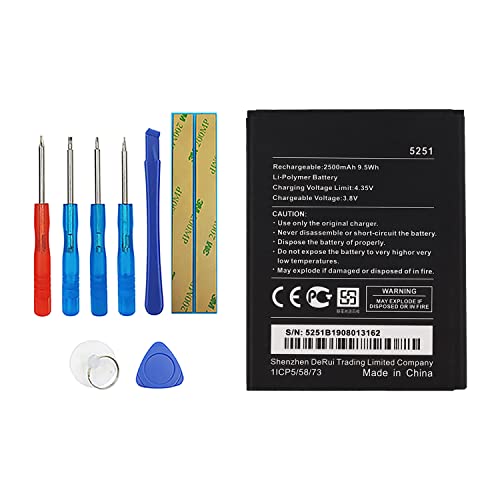 Vvsialeek WIKO 5251 Akku Kompatibel Für Wiko Pulp 3G 4G Wiko Robby Akku with Toolkit 2500mAh Vvsialeek WIKO 5251 Akku Kompatibel Für Wiko Pulp 3G 4G Wiko Robby Akku with Toolkit 2500mAh von Vvsialeek