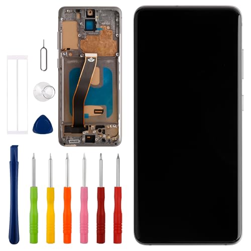 Vvsialeek [mit Rahmen] Ersatz OLED Display Kompatibel Für Galaxy S20 [6.2"] SM-G980, SM-G980F, SM-G980F/DS LCD Touch Screen with Toolkit von Vvsialeek