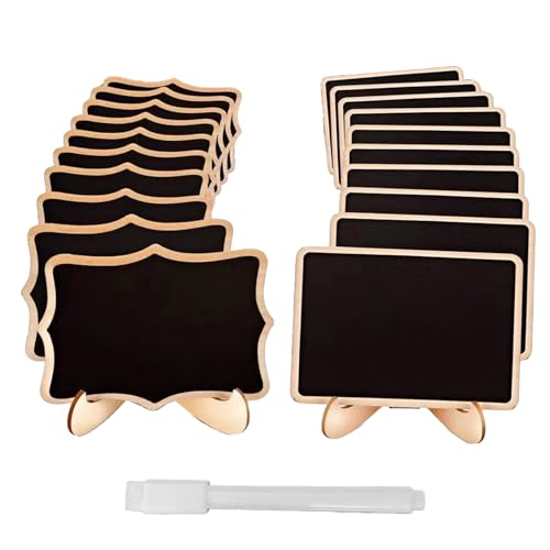 Vxcbad 20pcs Mini Holz Tafel Set Kleine Tafel Memotafel Tischkarten Hochzeit Kleine für Tischkarten Hochzeiten Geburtstage Inklusive Flüssigmarker Vxcbad 20pcs Mini Holz Tafel Set Kleine Tafel Memotafel Tischkarten Hochzeit Kleine für Tischkarten Hochzeiten Geburtstage Inklusive Flüssigmarker von Vxcbad