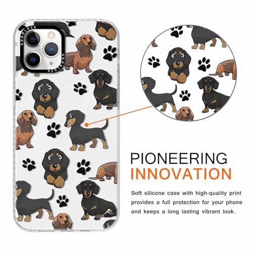 Vxinvnoi 2 Stück Handyhülle für iPhone 11 Pro Hülle 5,8'', Aesthetic Hund Muster Design Weiche TPU Ultra Dünn Transparent Schwarz Silikon Schutzhülle Kratzfeste Stoßfest Bumper Case für Mädchen, 02 Vxinvnoi 2 Stück Handyhülle für iPhone 11 Pro Hülle 5,8'', Aesthetic Hund Muster Design Weiche TPU Ultra Dünn Transparent Schwarz Silikon Schutzhülle Kratzfeste Stoßfest Bumper Case für Mädchen, 02 von Vxinvnoi