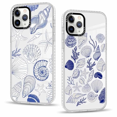 Vxinvnoi 2 Stück Handyhülle für iPhone 11 Pro Hülle 5,8'', Aesthetic Muschel Muster Design Weiche TPU Ultra Dünn Transparent Silikon Schutzhülle Kratzfeste Stoßfest Bumper Case für Mädchen Vxinvnoi 2 Stück Handyhülle für iPhone 11 Pro Hülle 5,8'', Aesthetic Muschel Muster Design Weiche TPU Ultra Dünn Transparent Silikon Schutzhülle Kratzfeste Stoßfest Bumper Case für Mädchen von Vxinvnoi