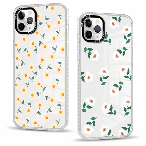 Vxinvnoi 2 Stück Handyhülle für iPhone 11 Pro Max Hülle 6,5'', Aesthetic Blume Muster Design Weiche TPU Ultra Dünn Transparent Silikon Schutzhülle Kratzfeste Stoßfest Bumper Case für Mädchen, 04 Vxinvnoi 2 Stück Handyhülle für iPhone 11 Pro Max Hülle 6,5'', Aesthetic Blume Muster Design Weiche TPU Ultra Dünn Transparent Silikon Schutzhülle Kratzfeste Stoßfest Bumper Case für Mädchen, 04 von Vxinvnoi