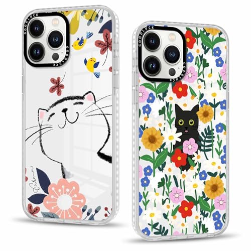 Vxinvnoi 2 Stück Handyhülle für iPhone 13 Pro Max Hülle 6,7'', Aesthetic Katze Blume Muster Design Weiche TPU Ultra Dünn Transparent Silikon Schutzhülle Kratzfeste Stoßfest Bumper Case für Mädchen Vxinvnoi 2 Stück Handyhülle für iPhone 13 Pro Max Hülle 6,7'', Aesthetic Katze Blume Muster Design Weiche TPU Ultra Dünn Transparent Silikon Schutzhülle Kratzfeste Stoßfest Bumper Case für Mädchen von Vxinvnoi
