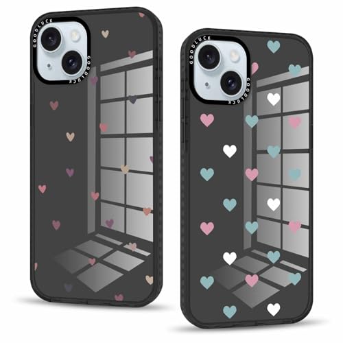 Vxinvnoi 2 Stück Handyhülle für iPhone 15 Hülle 6,1'', Aesthetic Herz Muster Design Weiche TPU Ultra Dünn Transparent Rosa Silikon Schutzhülle Kratzfeste Stoßfest Bumper Case für Mädchen, 02 Vxinvnoi 2 Stück Handyhülle für iPhone 15 Hülle 6,1'', Aesthetic Herz Muster Design Weiche TPU Ultra Dünn Transparent Rosa Silikon Schutzhülle Kratzfeste Stoßfest Bumper Case für Mädchen, 02 von Vxinvnoi