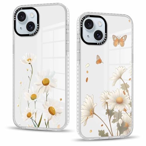 Vxinvnoi 2 Stück Handyhülle für iPhone 15 Plus Hülle 6,7'', Aesthetic Blume Muster Design Weiche TPU Ultra Dünn Transparent Silikon Schutzhülle Kratzfeste Stoßfest Bumper Case für Mädchen, 08 Vxinvnoi 2 Stück Handyhülle für iPhone 15 Plus Hülle 6,7'', Aesthetic Blume Muster Design Weiche TPU Ultra Dünn Transparent Silikon Schutzhülle Kratzfeste Stoßfest Bumper Case für Mädchen, 08 von Vxinvnoi