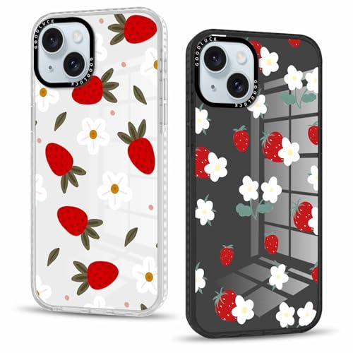 Vxinvnoi 2 Stück Handyhülle für iPhone 15 Plus Hülle 6,7'', Aesthetic Erdbeere Blume Muster Design Weiche TPU Ultra Dünn Transparent Silikon Schutzhülle Kratzfeste Stoßfest Bumper Case für Mädchen Vxinvnoi 2 Stück Handyhülle für iPhone 15 Plus Hülle 6,7'', Aesthetic Erdbeere Blume Muster Design Weiche TPU Ultra Dünn Transparent Silikon Schutzhülle Kratzfeste Stoßfest Bumper Case für Mädchen von Vxinvnoi