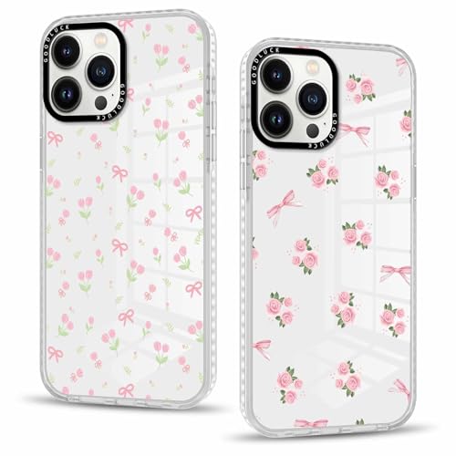 Vxinvnoi 2 Stück Handyhülle für iPhone 16 Pro Max Hülle 6,9'', Aesthetic Blume Muster Design Weiche TPU Ultra Dünn Transparent Silikon Schutzhülle Kratzfeste Stoßfest Bumper Case für Mädchen, 02 Vxinvnoi 2 Stück Handyhülle für iPhone 16 Pro Max Hülle 6,9'', Aesthetic Blume Muster Design Weiche TPU Ultra Dünn Transparent Silikon Schutzhülle Kratzfeste Stoßfest Bumper Case für Mädchen, 02 von Vxinvnoi