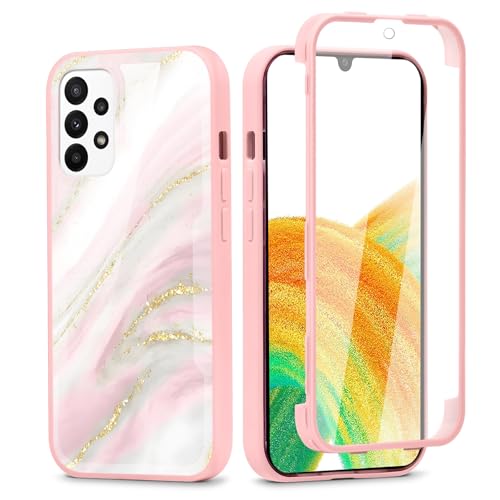 Vxinvnoi 360 Grad Hülle für Samsung Galaxy A33 5G 6.4", Handyhülle mit Eingebautem Displayschutz Con Aesthetic Muster Design TPU Front Und Rückenschutz Schutzhülle Bumper Fullbody Cover, 04 Vxinvnoi 360 Grad Hülle für Samsung Galaxy A33 5G 6.4", Handyhülle mit Eingebautem Displayschutz Con Aesthetic Muster Design TPU Front Und Rückenschutz Schutzhülle Bumper Fullbody Cover, 04 von Vxinvnoi