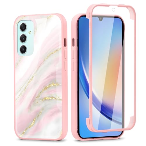 Vxinvnoi 360 Grad Hülle für Samsung Galaxy A34 5G 6.5", Handyhülle mit Eingebautem Displayschutz Con Aesthetic Muster Design TPU Front Und Rückenschutz Schutzhülle Bumper Fullbody Cover, 04 Vxinvnoi 360 Grad Hülle für Samsung Galaxy A34 5G 6.5", Handyhülle mit Eingebautem Displayschutz Con Aesthetic Muster Design TPU Front Und Rückenschutz Schutzhülle Bumper Fullbody Cover, 04 von Vxinvnoi