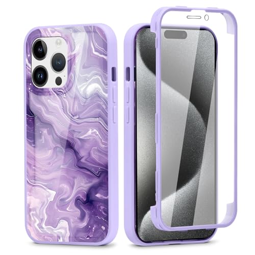 Vxinvnoi 360 Grad Hülle für iPhone 16 Pro 6.3", Handyhülle mit Eingebautem Displayschutz Con Aesthetic Muster Design TPU Durchsichtige Front Und Rückenschutz Schutzhülle Bumper Fullbody Cover, 20 Vxinvnoi 360 Grad Hülle für iPhone 16 Pro 6.3", Handyhülle mit Eingebautem Displayschutz Con Aesthetic Muster Design TPU Durchsichtige Front Und Rückenschutz Schutzhülle Bumper Fullbody Cover, 20 von Vxinvnoi