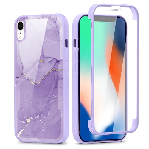 Vxinvnoi 360 Grad Hülle für iPhone XR 6.1", Handyhülle mit Eingebautem Displayschutz Con Aesthetic Muster Design TPU Durchsichtige Front Und Rückenschutz Schutzhülle Bumper Fullbody Cover, 21 Vxinvnoi 360 Grad Hülle für iPhone XR 6.1", Handyhülle mit Eingebautem Displayschutz Con Aesthetic Muster Design TPU Durchsichtige Front Und Rückenschutz Schutzhülle Bumper Fullbody Cover, 21 von Vxinvnoi
