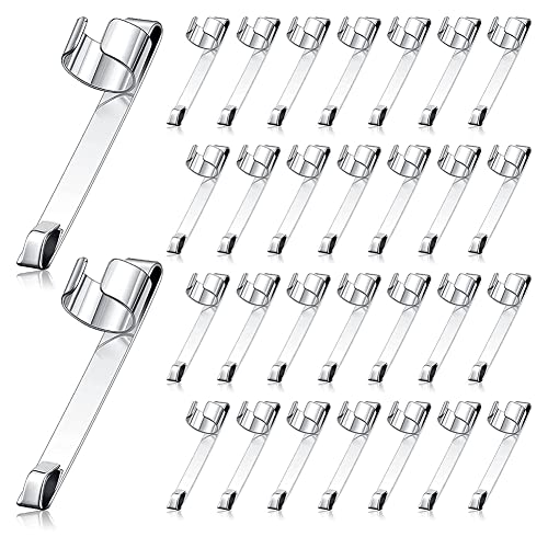 Metall Bleistift Clips zum Aufschieben Bleistift Clips zum Einrasten, Bleistift Halter Metall AufhäNgbare Tragbare Bleistift Clips, 60 StüCk von Vycowb