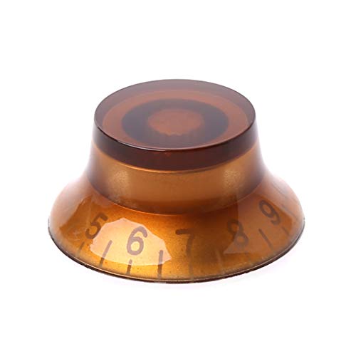1 x Knopf in Form eines Gitarren-Tons, Lautstärkeregler für LP-Gitarrenteile, Kaffee 1 x Knopf in Form eines Gitarren-Tons, Lautstärkeregler für LP-Gitarrenteile, Kaffee von Vynetra