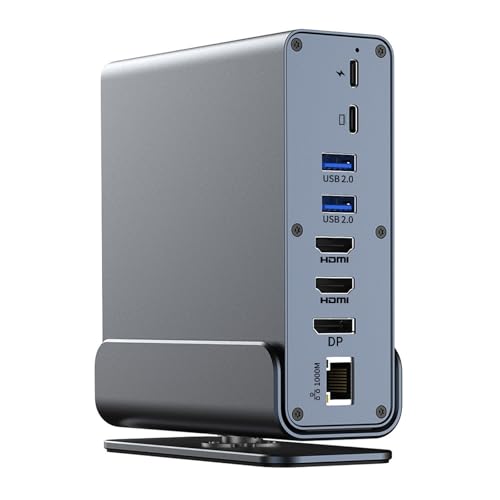 Erweitern Sie Arbeitsbereiche mit 15-in-1 USB-C-Multiport-Adapter-Hubs, USB-C-Dockingstation mit dreifachem Display Erweitern Sie Arbeitsbereiche mit 15-in-1 USB-C-Multiport-Adapter-Hubs, USB-C-Dockingstation mit dreifachem Display von Vynetra