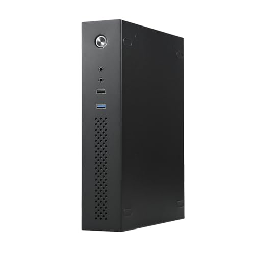 Kleines PC-Gehäuse, platzsparend, 3 l, kleines Desktop-Gehäuse, kompatibel mit kleinen ITX-Motherboards für Home Entertainment von Vynetra
