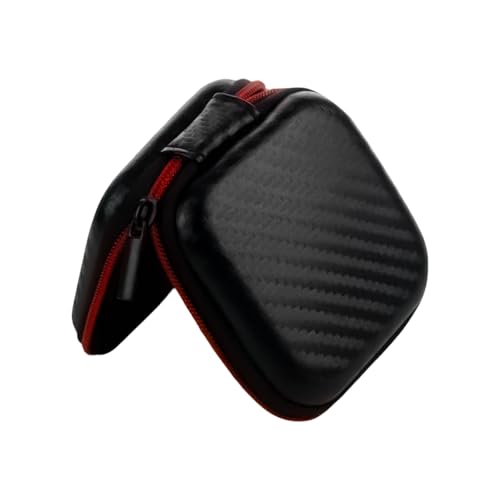 Kopfhörer-Box, Kopfhörer-Headset-Hülle, tragbare Kohlefaser-Organizer für Kabel und kleine Geräte, mit Handschlaufen Kopfhörer-Box, Kopfhörer-Headset-Hülle, tragbare Kohlefaser-Organizer für Kabel und kleine Geräte, mit Handschlaufen von Vynetra