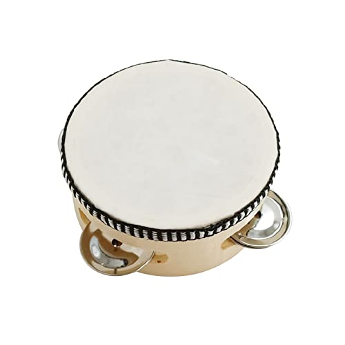 Tamburin Handtrommel einreihig Tamburine mit Metallglocken Trommel Hand Percussion für Erwachsene Party Tamburin Handtrommel einreihig Tamburine mit Metallglocken Trommel Hand Percussion für Erwachsene Party von Vynetra