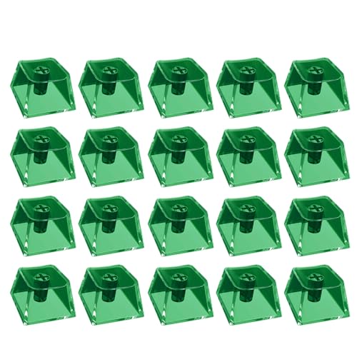 Transparentes PC-Rohling-Tastenkappen-Set, originale Höhe, kristalltransparente Tastenkappen für mechanische Tastaturen, 20 Stück von Vynetra