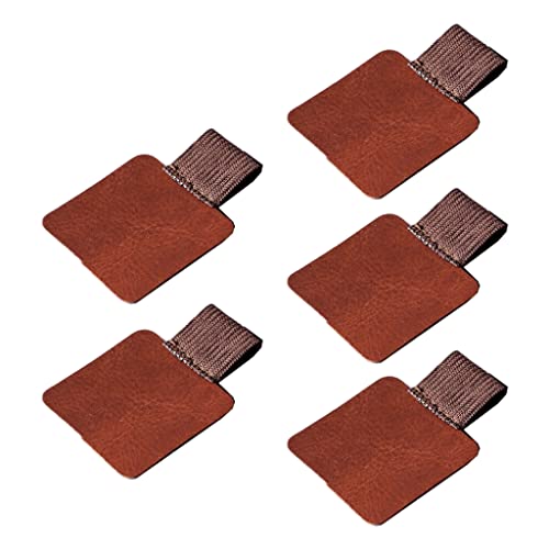 Vynetra 5 Stück/Set selbstklebender Stifthalter aus Leder mit elastischer Schlaufe, tolles Geschenk für Studenten, Teenager, Kinder Vynetra 5 Stück/Set selbstklebender Stifthalter aus Leder mit elastischer Schlaufe, tolles Geschenk für Studenten, Teenager, Kinder von Vynetra