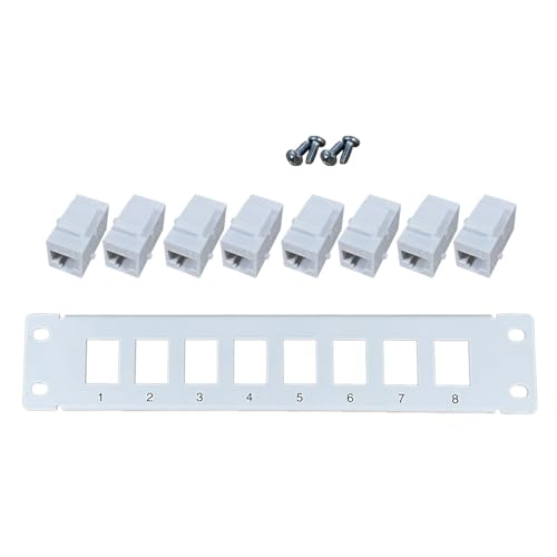Vynetra 8-Port für 6 geschirmte RJ45-Panel, 10G, Metallgehäuse, farbcodierte Beschriftung für T568A und T568B Wiri Vynetra 8-Port für 6 geschirmte RJ45-Panel, 10G, Metallgehäuse, farbcodierte Beschriftung für T568A und T568B Wiri von Vynetra