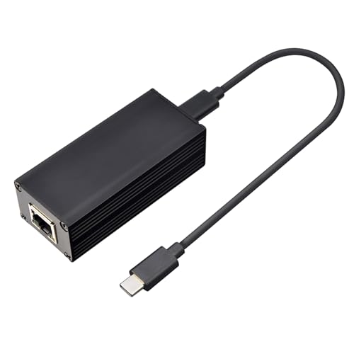 Vynetra Gigabit Power Over Ethernet auf USB C Konverter Gigabit Power Over Ethernet USB C Netzteil Netzwerkübertragungsadapter für Tablet Laptop Handy von Vynetra
