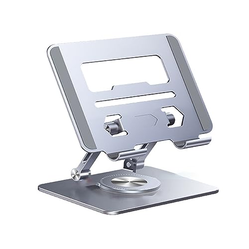 Vynetra Laptop-Ständer, drehbar, Aluminiumlegierung, Tablet-Pad, Kühlhalterung, faltbarer Heizkörper, tragbar für 10,2–32,8 cm (4-12,9 Zoll) von Vynetra