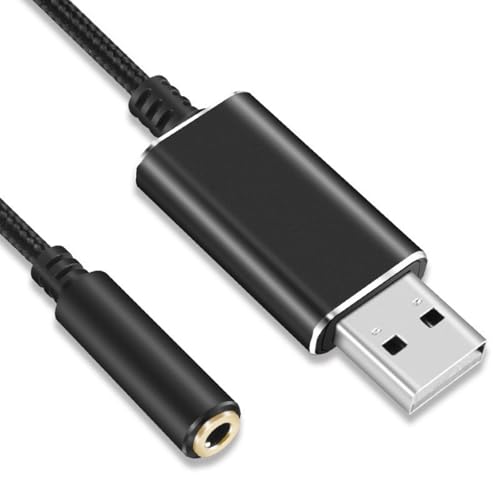 Vynetra USB-auf-3,5-mm-Soundadapter für Kopfhörer und Mikrofone für PC und Laptop Vynetra USB-auf-3,5-mm-Soundadapter für Kopfhörer und Mikrofone für PC und Laptop von Vynetra