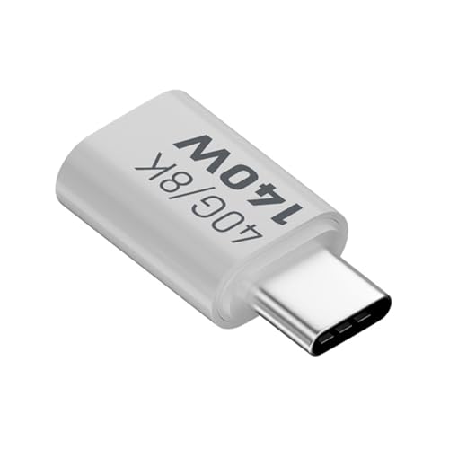Vynetra USBC-Stecker auf Buchse, USB-C-Verlängerungsadapter, 140 W, 40 Gbit/s, Datenübertragungsverlängerung für USB-C-Geräte Vynetra USBC-Stecker auf Buchse, USB-C-Verlängerungsadapter, 140 W, 40 Gbit/s, Datenübertragungsverlängerung für USB-C-Geräte von Vynetra