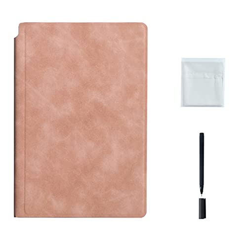 Vynetra Wiederverwendbares Whiteboard-Notizbuch, Leder, Memo-Frei, Whiteboard-Stift, Löschtuch, Wochenplaner, tragbares Büro-Notizbuch Vynetra Wiederverwendbares Whiteboard-Notizbuch, Leder, Memo-Frei, Whiteboard-Stift, Löschtuch, Wochenplaner, tragbares Büro-Notizbuch von Vynetra