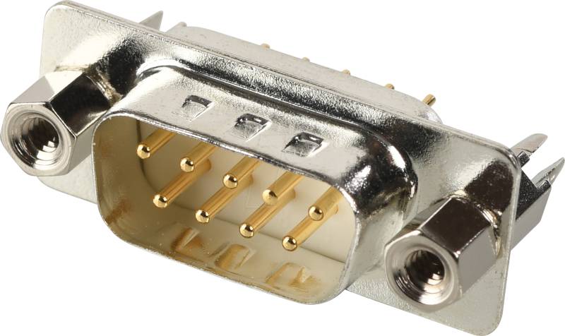 W+P 101-09-1-3-C - D-SUB Stecker, 9-polig, gedrehte Kontakte, vergoldet von W+P PRODUCTS