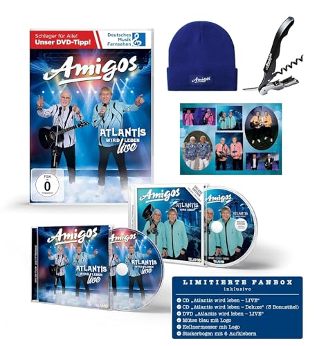 Amigos, Neues Album 2023, Atlantis Wird Leben - Live, Limitierte Fanbox-Edition mit der Live-CD, Live-DVD und weiteren Inhalten! von W a r n e r