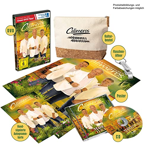 Calimeros, Neues Album 2023, Marianna Havanna, Limited Fanbox mit CD, DVD, Handsignierte Autogrammkarte, Poster von W a r n e r