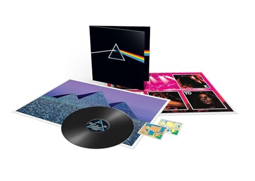Pink Floyd, Neues Album 2023, The Dark Side of the Moon - 50Th Anniversary, Remaster Vinyl mit originalen Poster und Stickern, LP von W a r n e r