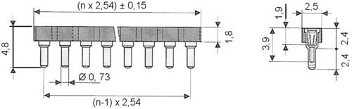 W & P Products 186-08-1-50-00 186-08-1-50-00 IC-Buchsenleiste Rastermaß: 2.54mm Polzahl (num): 8 von W & P Products