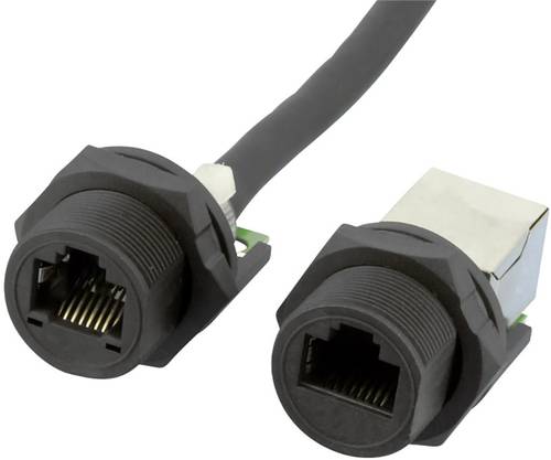 W & P Products RJ-45 Buchsen mit Schraubverriegelung zur Gehäusemontage, Cat 5e, IP67 W654-1-7-1 RJ von W & P Products