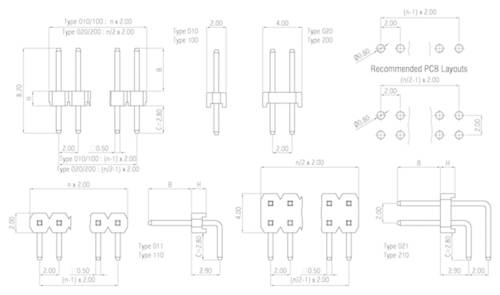 W & P Products Stiftleiste (Standard) Anzahl Reihen: 1 Polzahl je Reihe: 10 314-100-010-00 von W & P Products