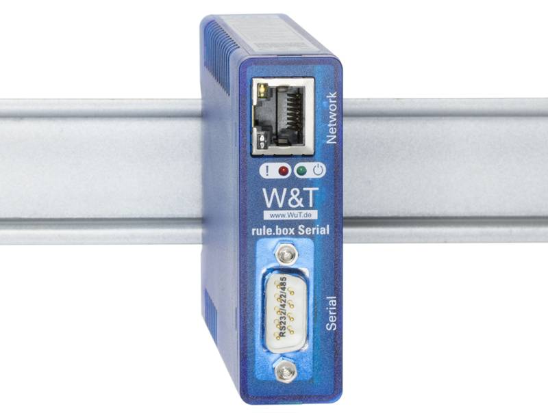 W&T Edge Computer rule.box RS232/422/485, Node-RED von W&T