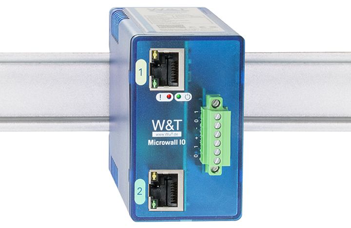 W&T Microwall IO, IP20, Kunststoff-Gehäuse, blau von W&T
