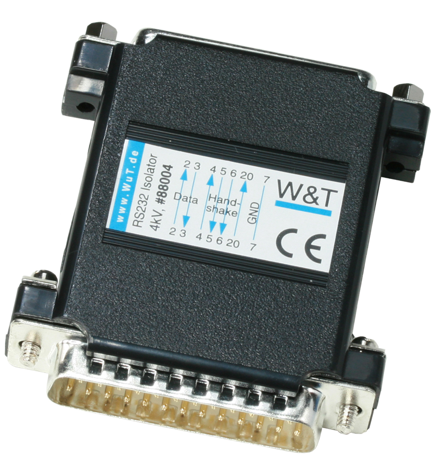 W&T Optischer Isolator RS232 - 4 KV, 0 - 115.200 Baud von W&T