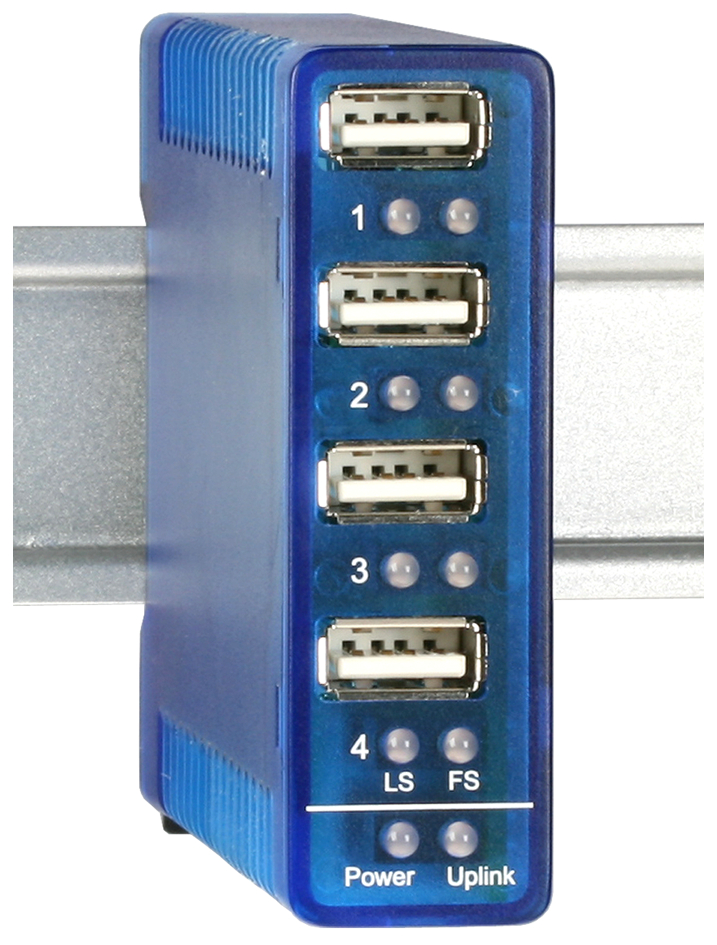 W&T USB 2.0 Hub für industrielle Anwendungen, 4 Port von W&T