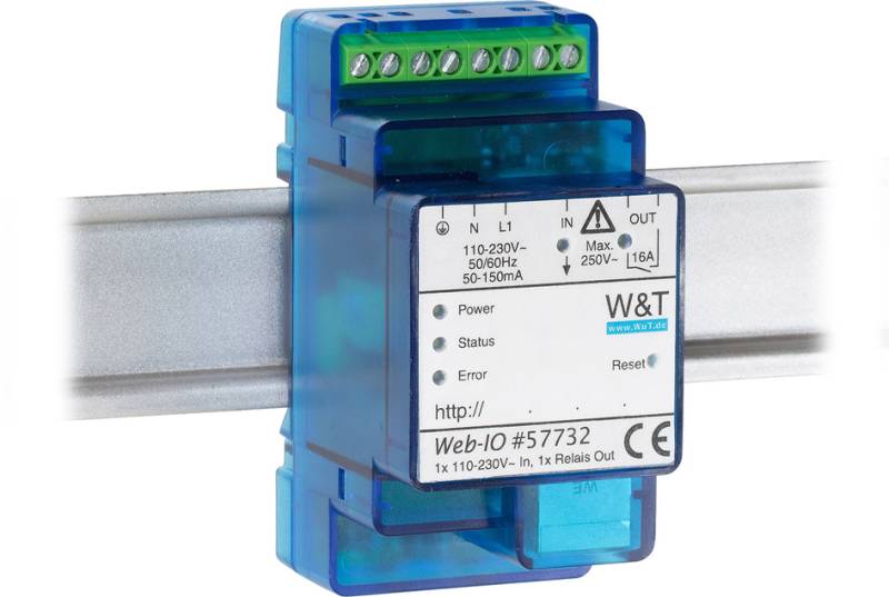 W&T Web-IO, 4.0 Digital, 1 x 230V In, 1 x Relais Out von W&T