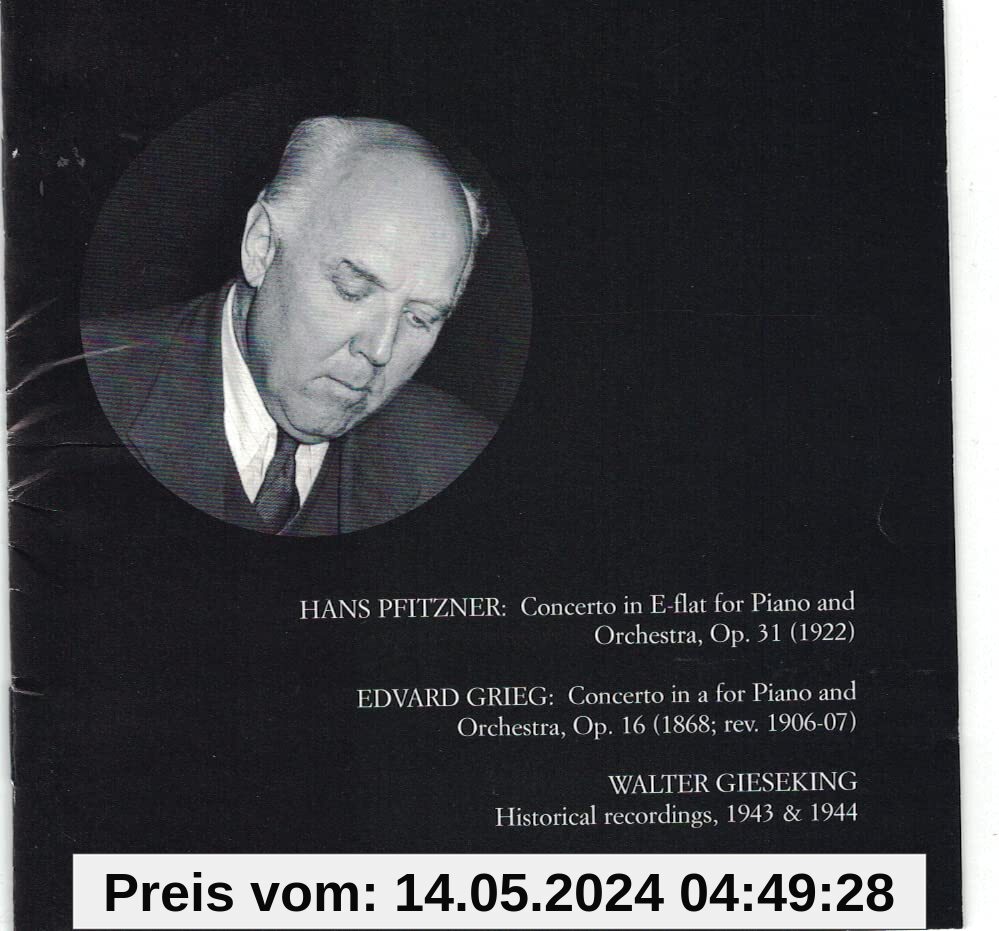 Gieseking Spielt (1943/44) von W. Gieseking