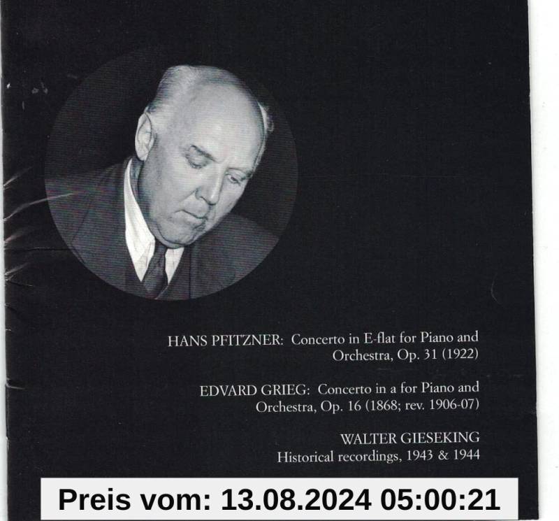 Gieseking Spielt (1943/44) von W. Gieseking